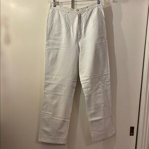 Vintage White Leather Pants